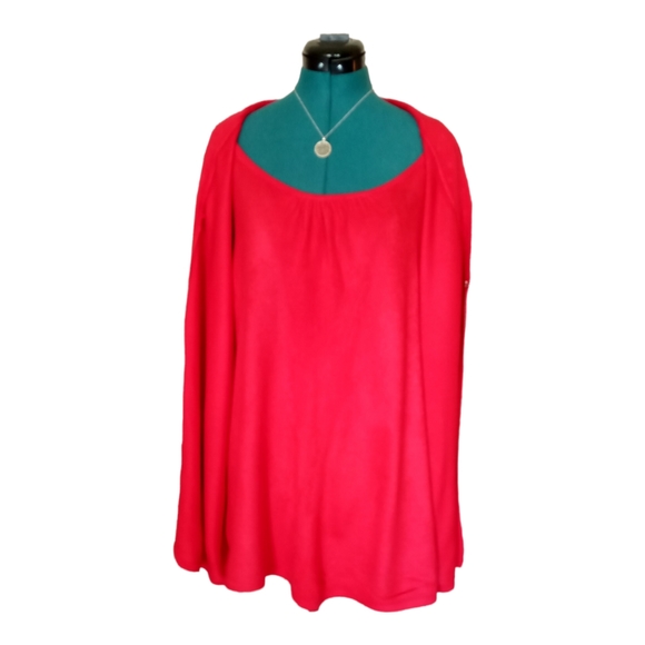 Red Plus Size Sag Harbor Sweater 2X - Picture 4 of 16